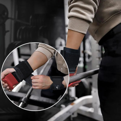 2-Pack Lifting Hooks: Heavy-Duty Wrist Straps for Enhanced Grip and Support - Ideal Fitness Gloves for Men and Women